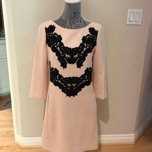 Beautiful light pink $ black dress